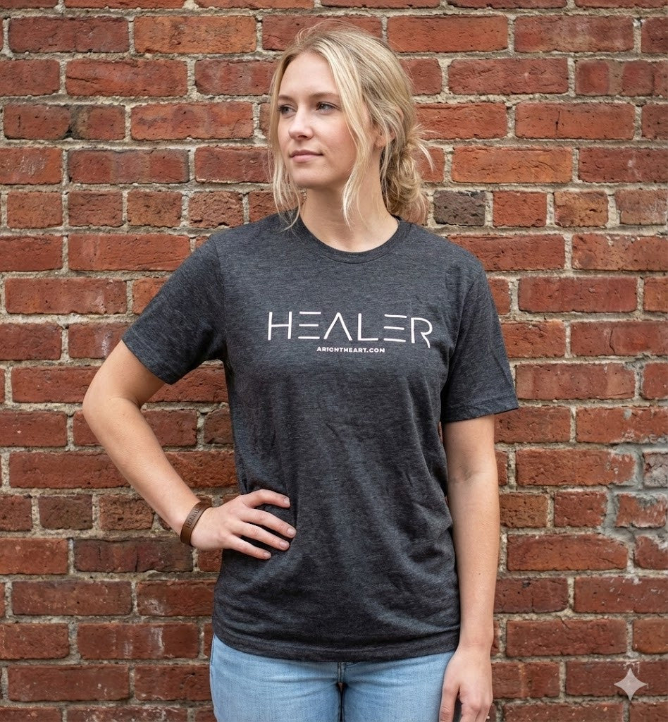 "Healer" Grey Crewneck